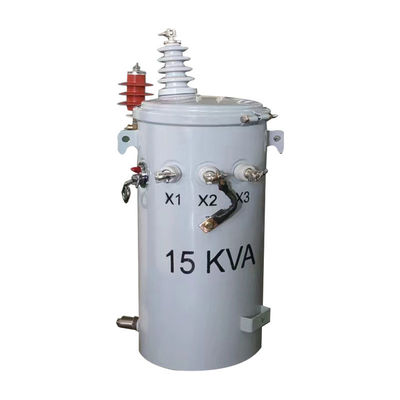 satın al 15kva kutup montajı Tek fazlı dağıtım trafo yağı 4160v'den 240v'ye kadar batırılmış Çevrimiçi üretim