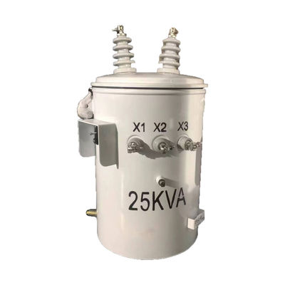 satın al 25kva Tek Fazlı Yağla Doldurulmuş Kutup Montajlı Dağıtım Transformörleri 13.8KV 240V Çevrimiçi üretim