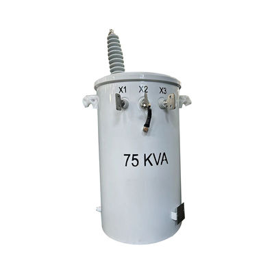 satın al 75kva Tek fazlı kutup monte edilmiş dağıtım transformatörü yağı 13.2KV'dan 240V'ye kadar batırılmış Çevrimiçi üretim
