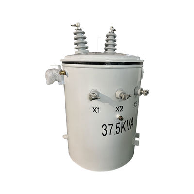 satın al 37.5kva Tek fazlı kutup montajlı transformatör Yağı batırılmış elektrik dağıtımı13.8kv 240v Çevrimiçi üretim