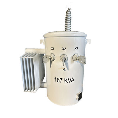 satın al güç direği transformatörü 167kva tek fazlı direğe monte edilmiş dağıtım transformatörü 34500V 240v Çevrimiçi üretim