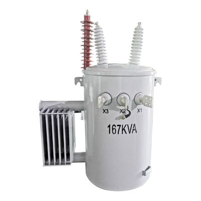 satın al 167Kva Tek fazlı direğe monte edilmiş transformatör yağ batırılmış 34500GrdY/19920 Çevrimiçi üretim