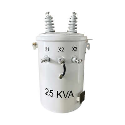 satın al 25KVA Tek fazlı kutup monte transformatör dağıtım 4160V'den 120V'ye kadar ANSI / IEEE C57 Çevrimiçi üretim