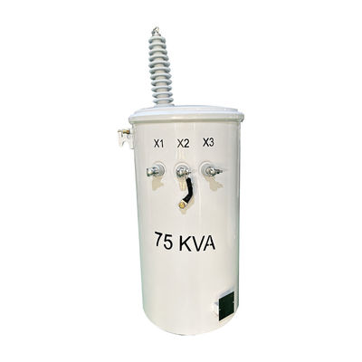satın al 75 kva Tek fazlı kutup monteli transformatör IEEE/ANSI Standartları 12470V'den 480V'ye kadar güç kutup transformatörü Çevrimiçi üretim