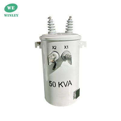 satın al 50kva Tek fazlı kutup monteli transformatör yağı tipi dağıtım 4160V'den 120/240V'ye kadar CSA ANSI/IEEE standartları Çevrimiçi üretim