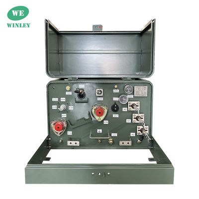 satın al 25kva Tek Fazlı Pad Montajlı Transformatör Yağa batırılmış Dağıtım Transformatörü 13800V Padlara Dışarıda Montaj için Çevrimiçi üretim