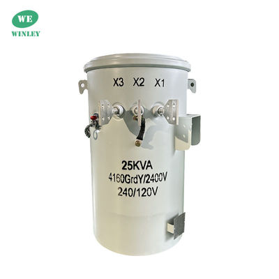 satın al 25Kva Tek fazlı kutup monte edilmiş dağıtım transformatörü yağı 100Hz 4160V'den 120V'ye kadar batırılmış Çevrimiçi üretim