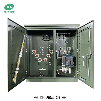 satın al UL 350KVA Residential Pad yerleştirilmiş transformatör 3 Phse Yağa batırılmış 12470V'den 208Y'ye kadar ANSI C57 Çevrimiçi üretim