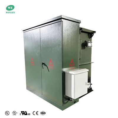 satın al UL Sertifikası 3750KVA Üç Fazlı Pad Montajlı Transformör Sıvıyla Doldurulmuş Ölü Ön Döngü Besleme 34500V ila 480Y277 ANSI C57 Çevrimiçi üretim