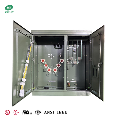 satın al UL listelenen 300Kva 3 Fazlı Pad Montajlı Transformör 12.47KV 480V Radyal Besleme ASNI/IEEE Standartları Çevrimiçi üretim