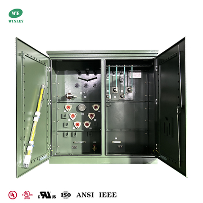satın al UL listeli 1500Kva Üç Fazlı Pano Tipi Transformatör Güç sistemi dağıtımı Çoklu voltaj 13.8KV 13.2KV 12.47KV - 480V ASNI Standartları Çevrimiçi üretim