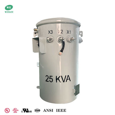 satın al 25kva  Power Pole Transformer Step Down 6600v To 120v 240v Electric Transformer Price Çevrimiçi üretim
