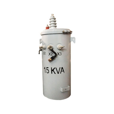 15kva Tek fazlı kutup monte edilmiş dağıtım tipi transformatörü 4160v 240v