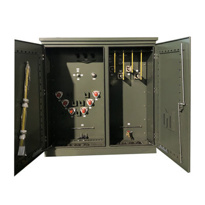 300 Kva Üç Fazlı Pad Montajlı Transformör Yağı Daldırılmış Adım Aşağı 12470V 480V ANSI IEEE