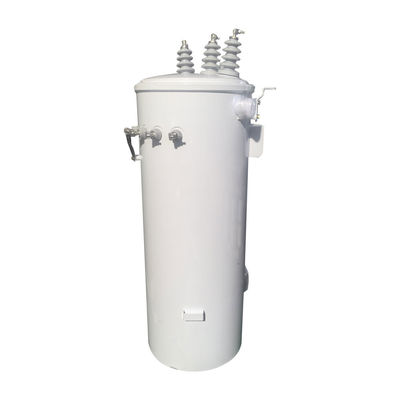 112.5Kva Üç fazlı direğe monte edilmiş havalı dağıtım transformatörü yağı 13.8KV batırılmış