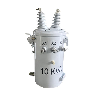 10Kva Tek fazlı kutup monte edilmiş dağıtım transformatörü 12470V 240V