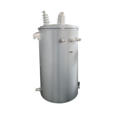 100Kva Üst Üst dağıtım Tek fazlı direğe monte edilmiş yağ tipi dağıtım transformatörü 34.5Kv