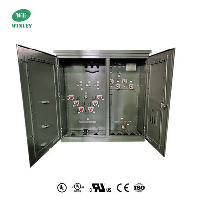 3 Fazlı Pad Montajlı Dağıtım Transformörü 2500 Kva 13200v 480y/277 Dış mekan için