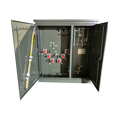 150kva Pad Mount Üç Fazlı Yağa Dalmış Dağıtım Transformörü Gücü 34500V 208V ANSI / IEEE C57