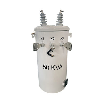 50kva Tek fazlı kutup monteli transformatör yağ batırılmış dağıtım 4160V 120/240V