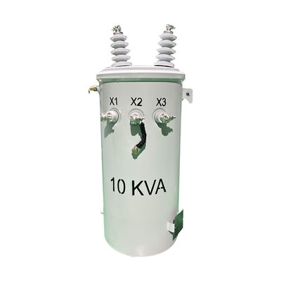 10 Kva Tek fazlı direğe monte edilmiş transformatör hava dağıtımı 12.470KV DOE 2016 CSA ANSI/IEEE standartlarını karşılar