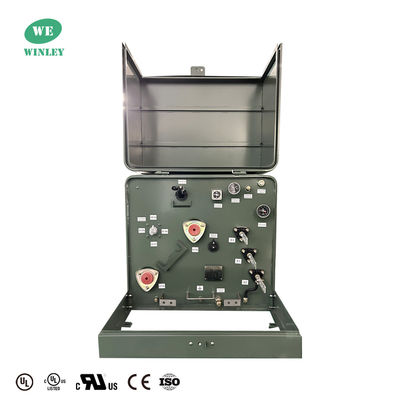 Tek fazlı bantlı transformatör 100Kva dolu sıvı 12470GrdY/7200 DOE 2016 verimlilik derecelendirmeleri