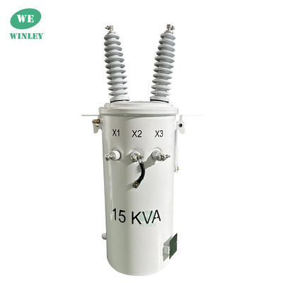 IEC Standart Tek Fazlı Çubuklı Transformör 15KVA 24.94/0.24KV Güç Dağıtım Sistemi