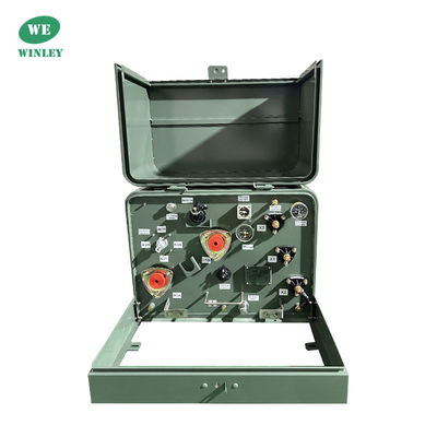 25kva Tek Fazlı Yataklı Transformör Dağıtım Yağı Daldırılmış Transformör 12470V'den 240V'ye kadar ANSI IEEE 304SS Tankı