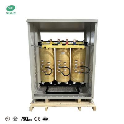 UL Sertifikalı 500KVA Üç Fazlı Kuru Tipi Transformatör C Sınıfı Düşük Voltaj 480V'den 220V'ye kadar Kapsüle edilmemiş