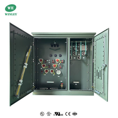 3 fazlı bant monte edilmiş transformatör yağ batırılmış dağıtım 500Kva 12870V ANSI IEEE standartları