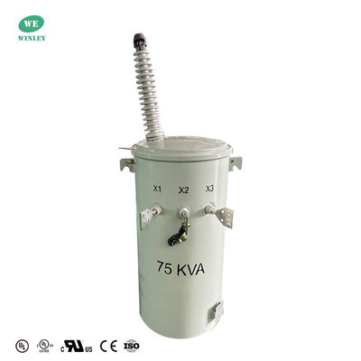 75 Kva Güç Direği Transformatörü Tek Fazlı Direğe Monte Edilmiş Havai Dağıtım 34.5kv - 120v Ansi Ieee Doe 2016 Standartları