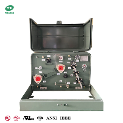 50Kva Tek Fazlı Taşıma Transformörleri Güç Artış 240V'den 4160V'ye UL CSA ANSI IEEE Standartları Fiyatı