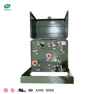 UL Listed 75Kva Tek Fazlı Pad Montajlı Transformörler Güç Dağıtımı 480V 120V ANSI IEEE Standartları