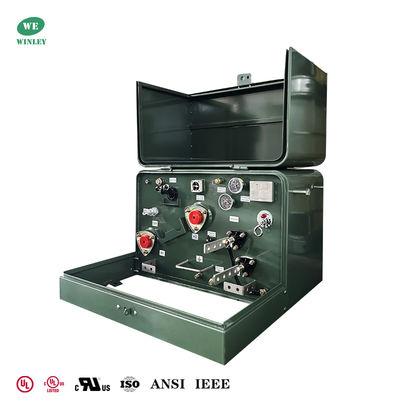 50Kva Tek fazlı bant monte edilmiş transformatörler Güç dağıtım döngüsü besleme katkı polaritesi 240V ila 480V UL listelenmiştir