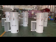 167kva direğe monte edilmiş transformatör