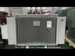 2000Kva Üç Fazlı Elektrik Güç Dağıtım Transformatörü Yağlı