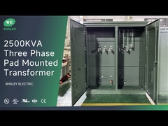 2500Kva Üç Fazlı Pad Montajlı İzolasyon Yağa Dalmış Transformör 480V 480Y IEEE ANSI C57