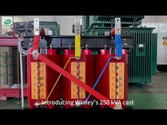 250 kva Dökme Sargılı Transformatör Kuru Tip 400v Dökme Reçineli Elektrik Dağıtım Transformatörleri